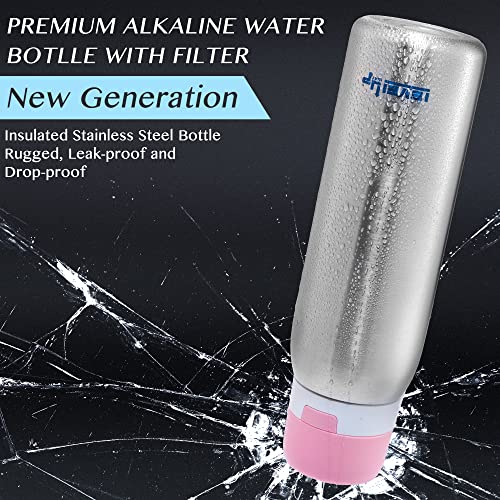 25 Ounce Premium Stainless Steel Water Bottle with Filter