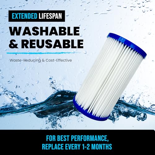 5" x 2.5" Fits The Pod Ice Chiller Cold Plunge Water Filter Cartridges (6 Count)