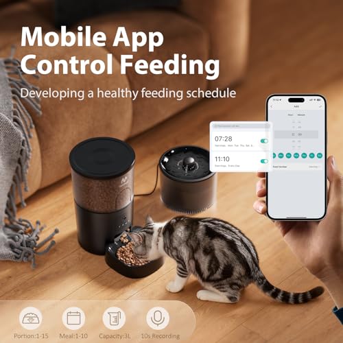 Automatic Cat Feeder with Camera and Water Fountain