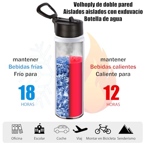 Sublimation Insulated Water Bottles Blank Bulk 8 Pack (8 Count)