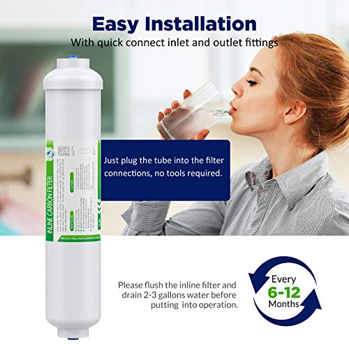 T33 Inline Post Carbon Water Filter 1 (2 Count)