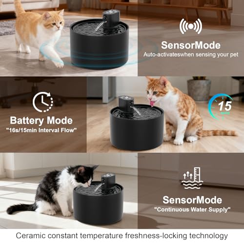Automatic Ceramic Cat Water Fountain