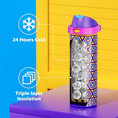 24 oz Insulated Water Bottle for Women