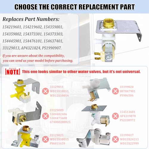 154637401 Dishwasher Water Inlet Valve