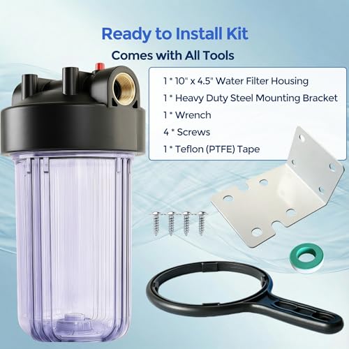 WH C10HD 10" x 4.5" Whole House Water Filter Housing