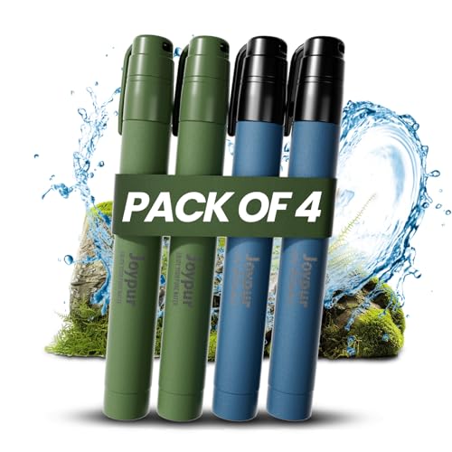 Portable Water Filter Straw Survival (4 Count)
