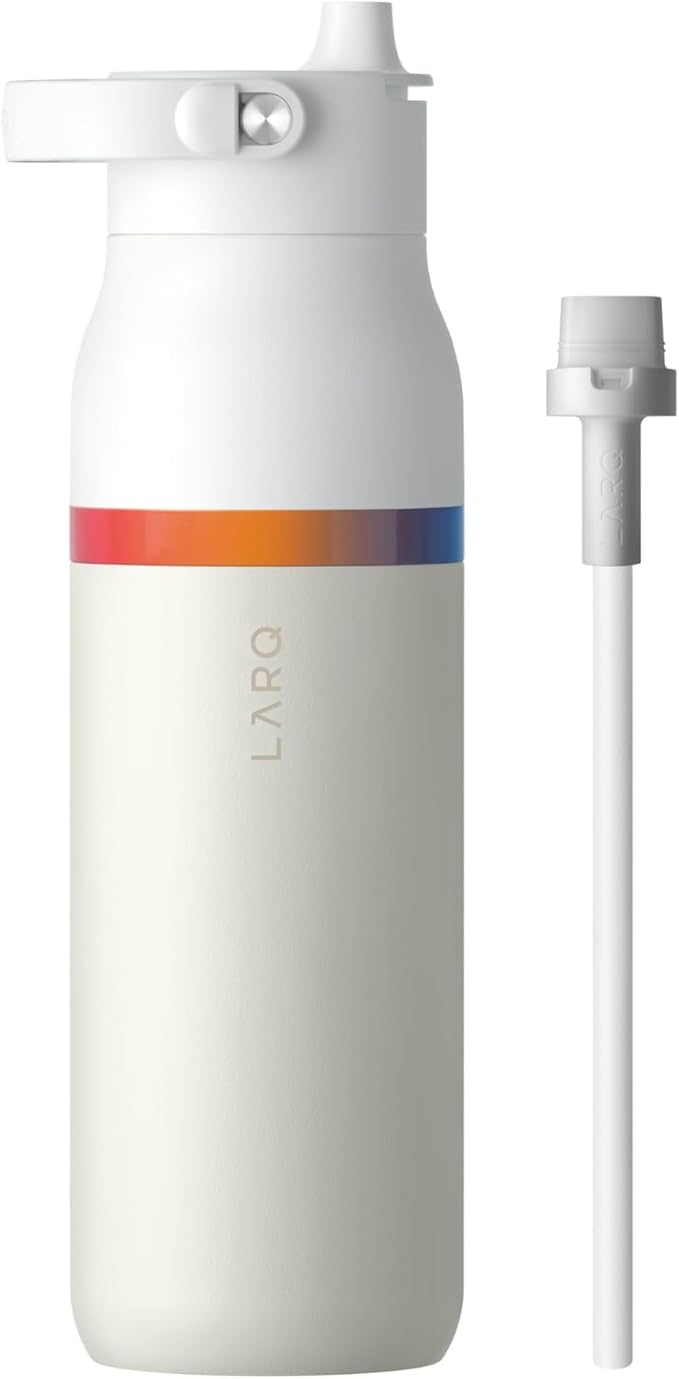 LARQ Bottle Swig Top Amber Vittoria 34 Oz, Granite White