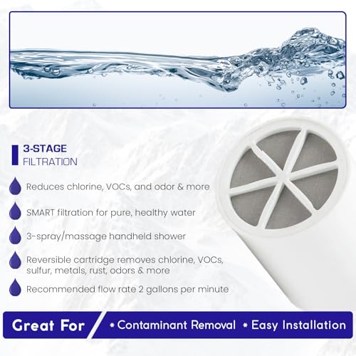 Luxury Handheld Shower Power Filtration System