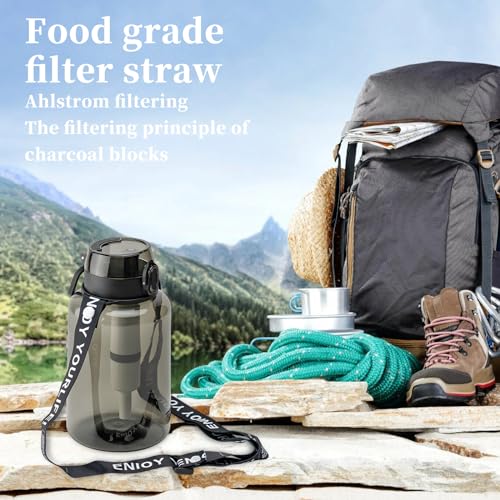 40 OZ Water Filter Bottle with 3