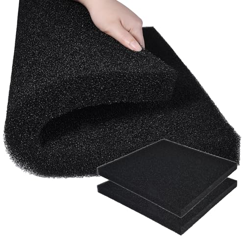 2 Pack Aquarium Bio Filter Sponge Pad 20"x20"x1.5" (2 Count)