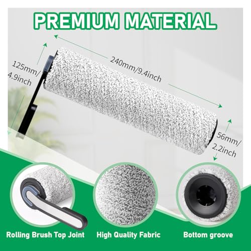 Replacement Roller Brush & Filters for Tineco iFLOOR 5 Breeze (6 Count)