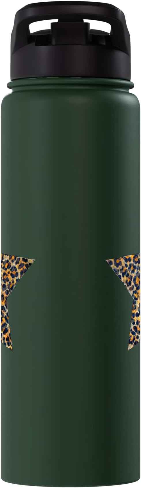 Star Shape - Cute Cheetah Leopard Print Graphic Stainless Steel Insulated Water Bottle