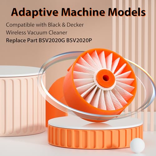 4 Pack Upgraded N858184 HEPA Filters Replacement Compatible with Craftsman V20 Cordless Stick Vacuum CMCVS001D1 (4 Count)