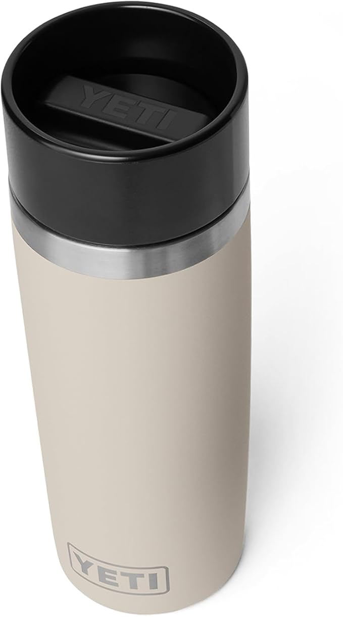 YETI Rambler 16 oz Travel Bottle, Stainless Steel, Vacuum Insulated with Leakproof Commuter Cap, Cape Taupe