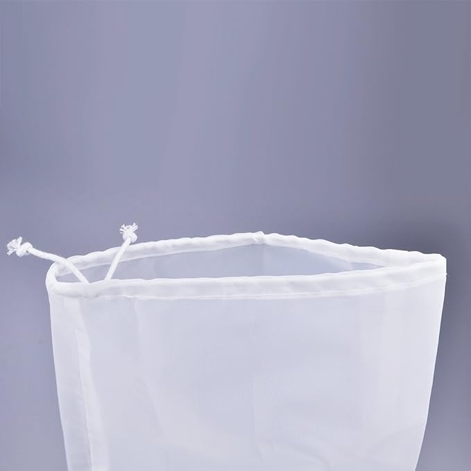 75 Micron Nylon Straining Bag Fine Mesh Food Strainer Filter Bags for Nut Milk, Green Juice, Cold Brew, Home Brewing (12.6" x 8.66")