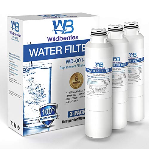 DA97-08006A-1, DA29-00020B Replacement for Samsung Refrigerator Water Filter Compatible with DA29-00019A, HAF-CIN/EXP Samsung Refrigerator Water Filter Replacement, HAF-CIN,Pack of 3 (3 Count)