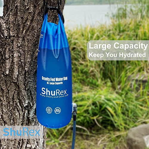 6L Gravity Fed Water Bag for Sawyer Survival Water Filter Straw