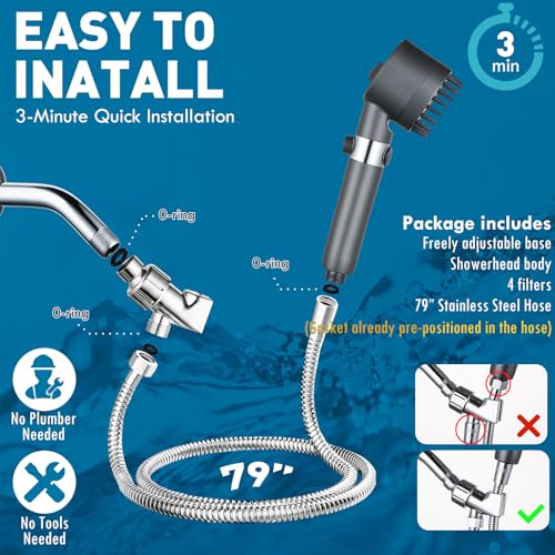 Filtered Shower Head with Handheld (6 Count)