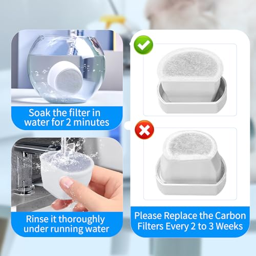 24Packs Pet Water Fountain Filters (24 Count)