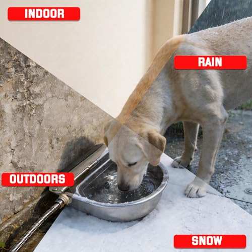 Automatic Water Bowl 304 Stainless Steel Pet Water Dispenser Dog
