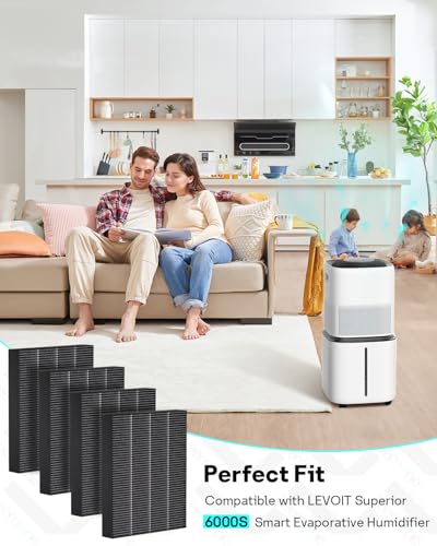 Superior 6000S Replacement Filter for LEVOIT Humidifier (16 Count)