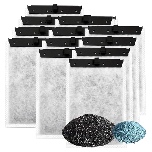 Aquarium 12 Pack Medium Filter Cartridges with Zeolite (12 Count)
