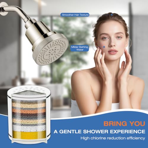 2 Pack Shower Filter Cartridge for Hard Water