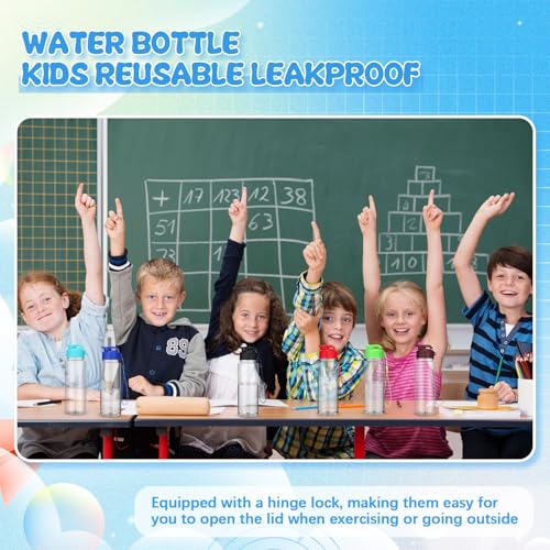 20 Pcs 17 Oz Plastic Water Bottles Bulk Sports