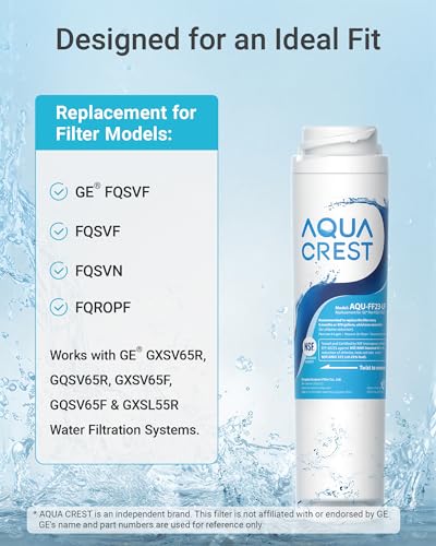 FQSLF Water Filter Replacement for GE FQSVF (2 Count)