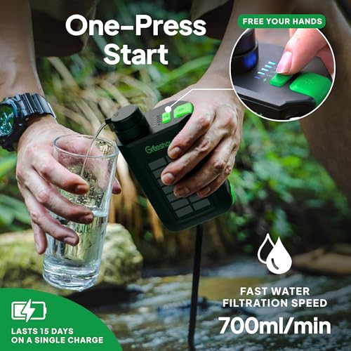Portable Electric Water Filter for Camping & Survival
