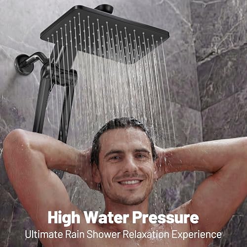Dual Filtered Rainfall Handheld Showerhead Spray Combo with 7 Modes