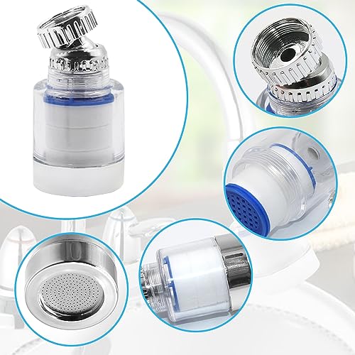 2 Pack 360 Degree Rotating Faucet Filter Sink Water Faucet Filter (2 Count)
