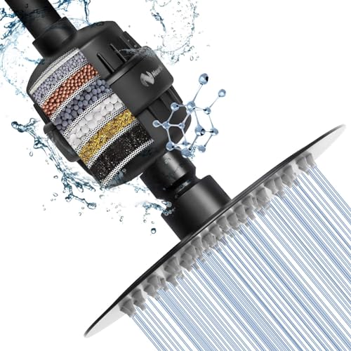 Shower Head and 15 Stage Shower Filter Combo