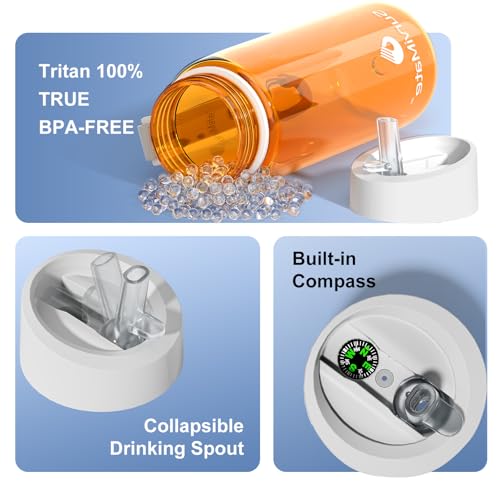 Purified Water Bottle for Camping (2 Count)