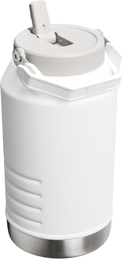 Stanley IceFlow 2.0 Flip Straw Jug with Handle 96 oz | Twist On Lid and Flip Up Straw | Leakproof for Travel and Sports | Insulated Stainless Steel | BPA-Free | Frost