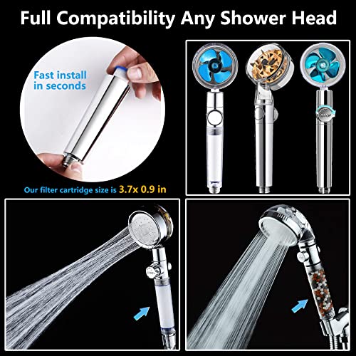 Turbo Shower Head Filter with Minerals (6 Count)
