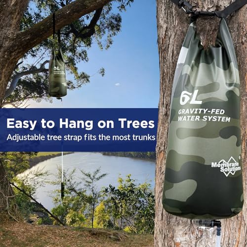 6L Camo Gravity Water Filter Pro for Camping