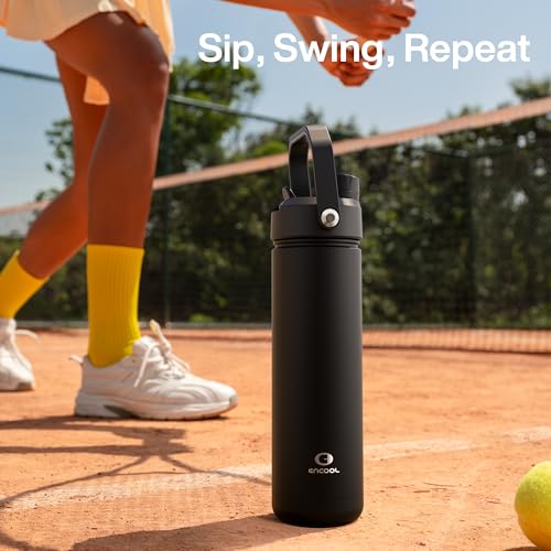 Insulated Water Bottle with Straw Stainless Steel Water Bottle