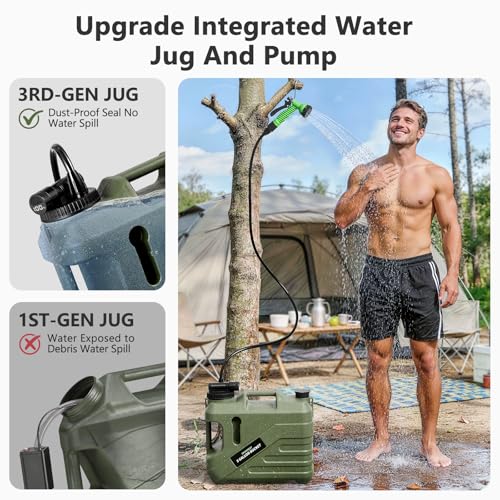 Portable Shower for Camping with Integrated Design