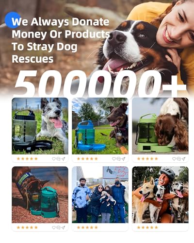 Portable Dog Water Bowl Dispenser (77 Fl Oz)