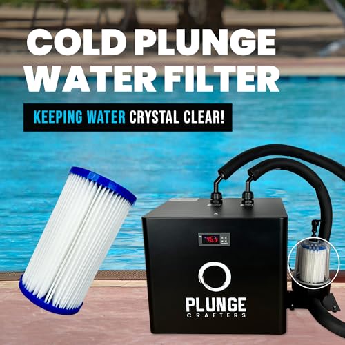 5" x 2.5" Fits The Pod Ice Chiller Cold Plunge Water Filter Cartridges (6 Count)