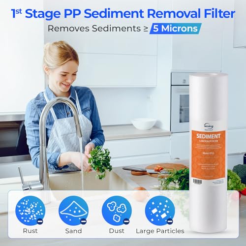 F3 Water Filter Replacement for Under Sink Water System RCC7AK (3 Count)