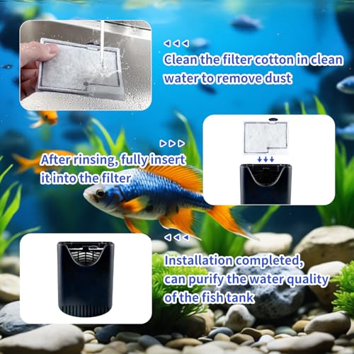 10 Packs Small Replacement Filter Cartridges for Aqueon QuietFlow E Internal Power Filter Size 10 and Minibow Aquarium Filters Size 1 (6 Ounce)