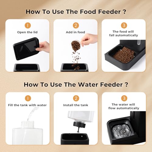 Gravity Dog Food and Water Dispenser