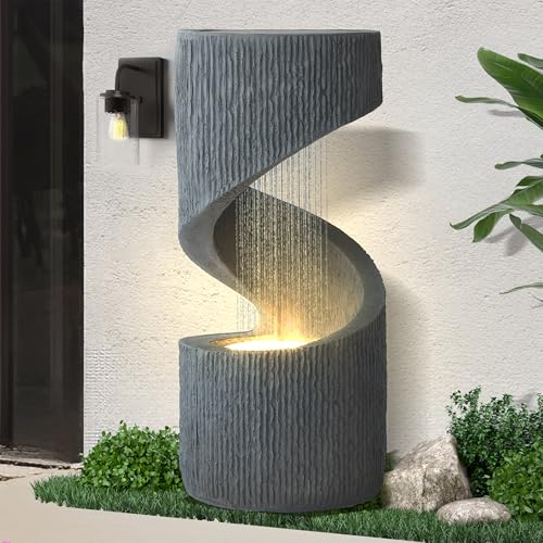 31.9" Outdoor Garden Water Fountain