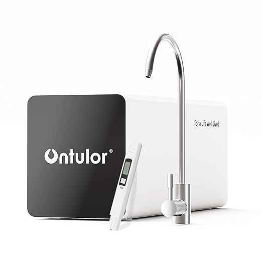 Ontulor Reverse Osmosis System, 6-in-1 Tankless, NSF/ANSI 42 & 372 Certified, 600 GPD RO Filtration, No Electricity Needed, Protable Water Purifier, TDS Meter Included（6-in-1 Reverse Osmosis System）