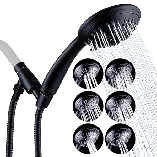 Shower Head with Metal Shower Holder and Long Hose