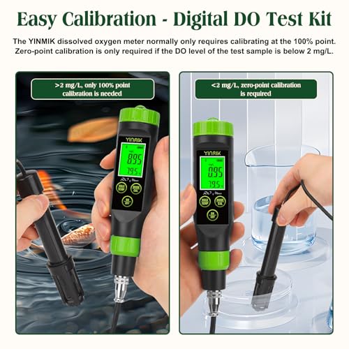 Smart Dissolved Oxygen Meter Portable DO Meter for Pond Aquarium