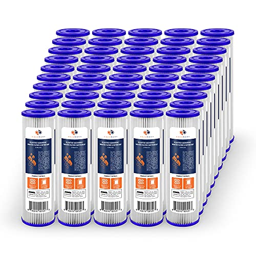 Pleated Sediment 5 Micron Water Filter Cartridge 10 x 2.5 50