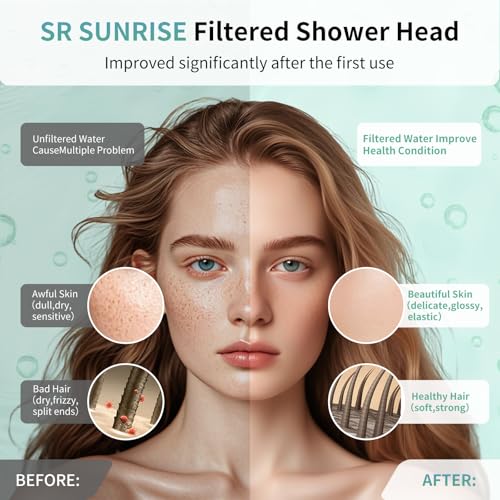 5.5 Inch Filtered Shower Head with Filters